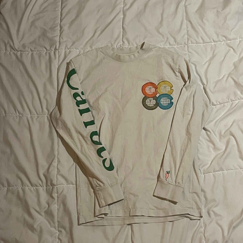 Carrots Cream Long Sleeve Graphic Tee
